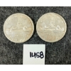 Image 1 : LOT OF 2 - 1959 CDN SILVER DOLLARS - VOYAGEUR