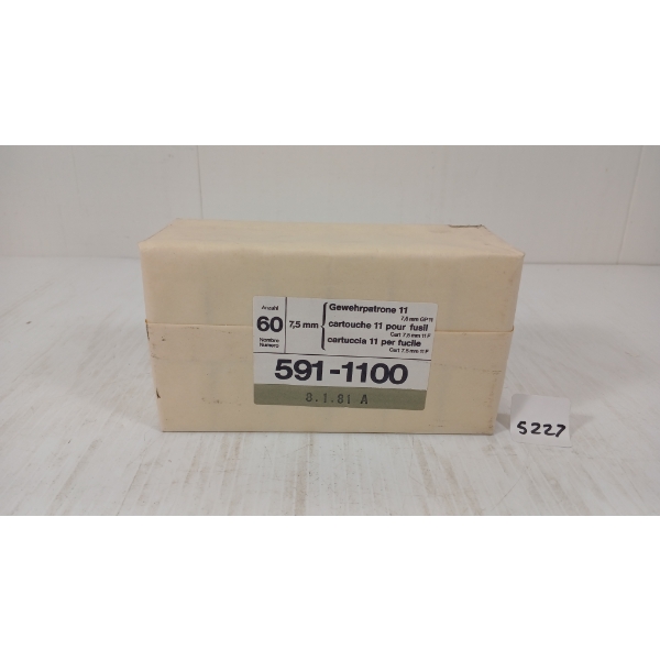 AMMO: QTY OF 7.5XSS SWISS - SEALED