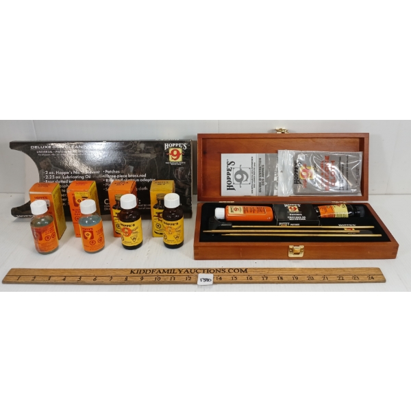 JOB LOT - CLEANING ACCESS - INCL HOPPE'S DELUXE CLEANING KIT & GUN BLUE ETC