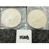 Image 2 : LOT OF 2 - 1961 CDN SILVER DOLLARS - VOYAGEUR 