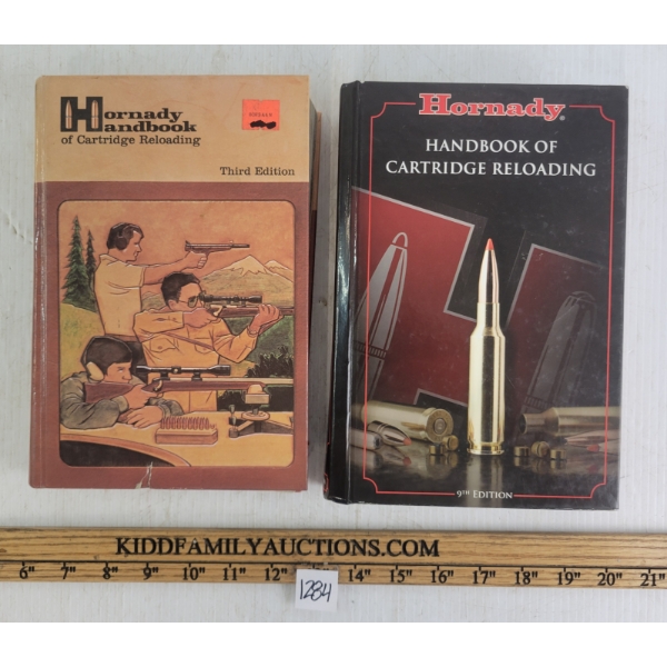 LOT OF 2 - "HORNADY HANDBOOK OF CARTRIDGE RELOADING" 3RD & 9TH EDITIONS - HARDCOVERS