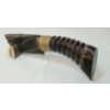 Image 1 : OBSIDIAN KNIFE W/ HORN HANDLE & ANTLER STAND