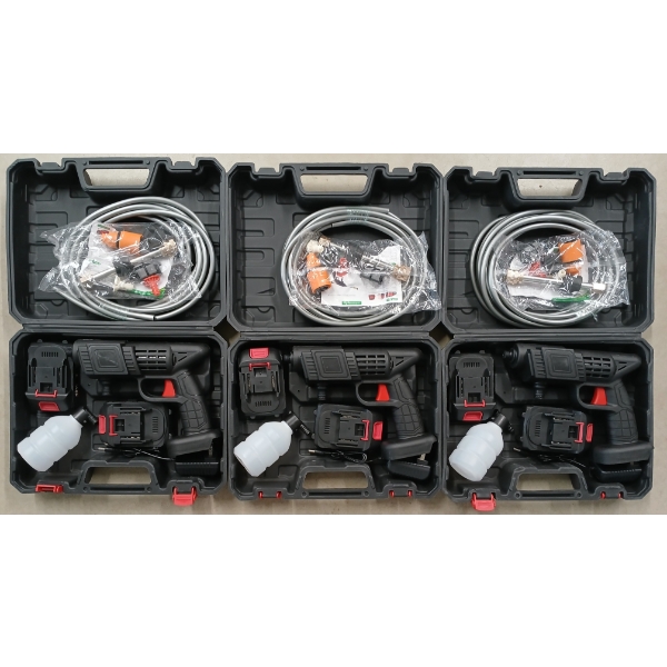 LOT OF 3 - PORTABLE MINI POWER WASH KITS - AS NEW