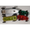 Image 6 : LOT OF 5 - RELIABLE TIN/RUBBER FRICTION RACE CARS & MOTORCYCLE 