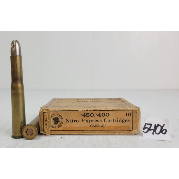 AMMO: 9X KYNOCH .450/.400 - 3IN - NITRO EXPRESS