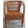 Image 2 : LOT OF 2 - RATTAN CHAIR & SIDE TABLE