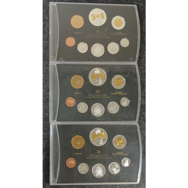 LOT OF 3 - 2005 RCM UNCIRCULATED PROOF SETS