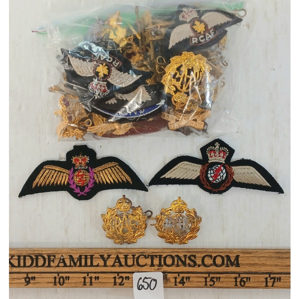 QTY OF CDN BADGES & PINS