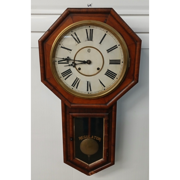 1906 WATERBURY "REGENT" WALL CLOCK