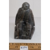 Image 3 : SITTING HUMAN FIGURE - SIGNED - STONE