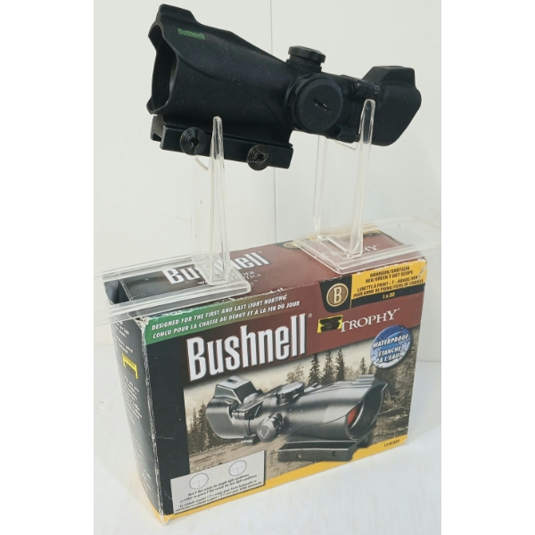 BUSHNELL TROPHY 1X32 HANDGUN/SHOTGUN RED/GREEN T DOT SCOPE
