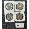 Image 2 : LOT OF 4 - 1968-1985 CDN VOYAGEUR SILVER DOLLARS