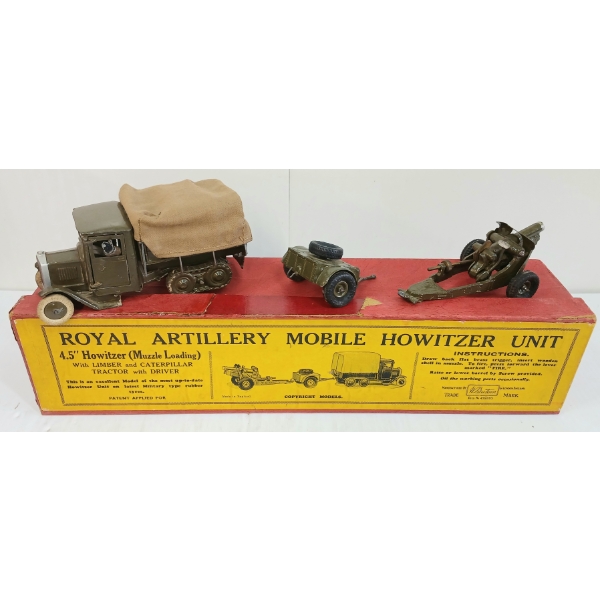 BRITAINS SOLDIERS LEAD FIGURES - NO. 1727 MOBILE HOWITZER UNIT