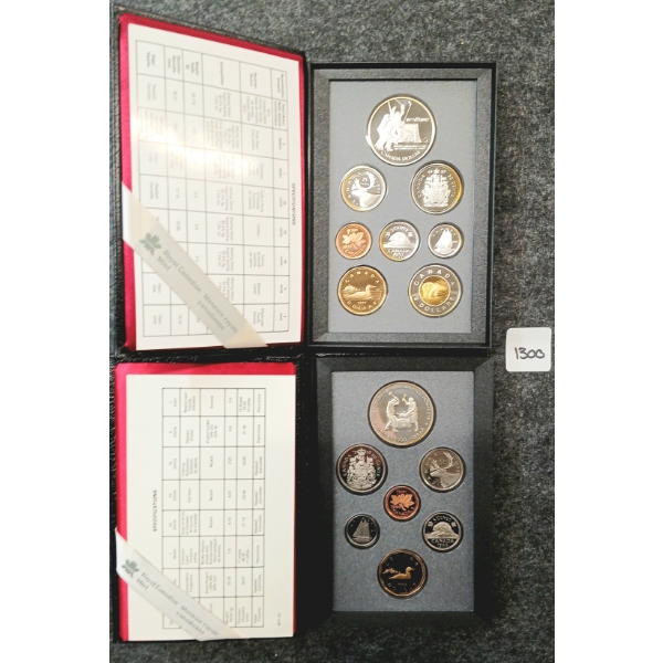 LOT OF 2 - 1988 & 1997 CDN UNCIRCULATED PROOF SETS