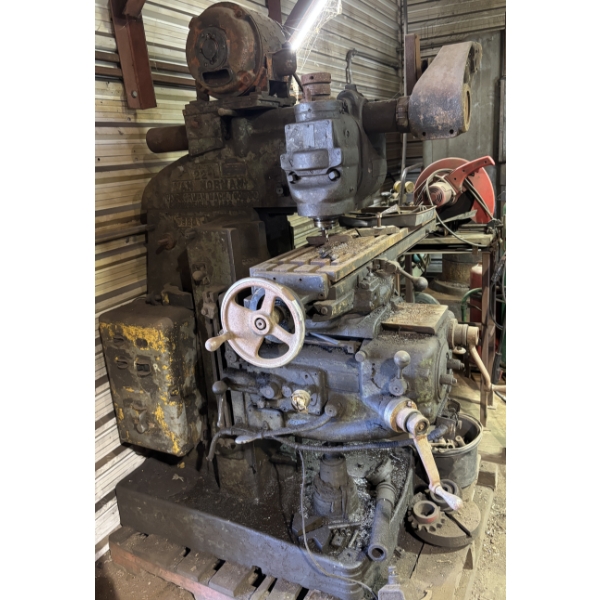VAN NORMAN MILLING MACHINE - MODEL 22-L - 4 FOOT TABLE