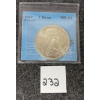 1967 CDN SILVER $1 COIN - CCCS GRADED - MS-63