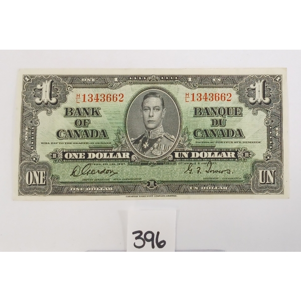 1937 CDN $1 BANKNOTE