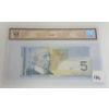 Image 1 : 2008 CDN $5 BANKNOTE - BCS GRADED - 3 DIGIT RADAR