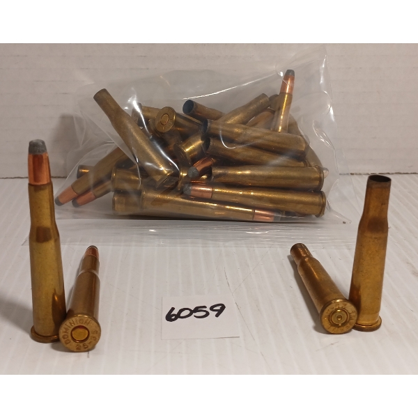 AMMO / BRASS: 20X CIL IMPERIAL .25-35 WIN - 117GR - SP LIVE - 15X BRASS