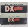 Image 1 : PAIR OF D-X GAS PUMP PLATES