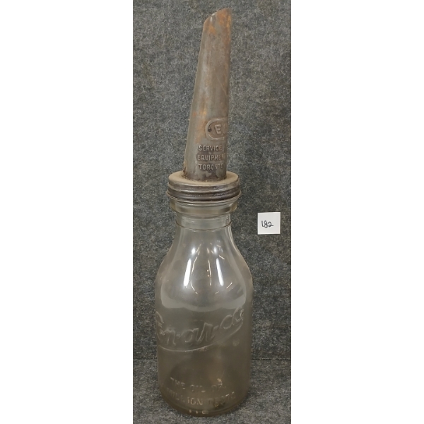 EN-AR-CO EMBOSSED QT OIL BOTTLE W/ SPOUT