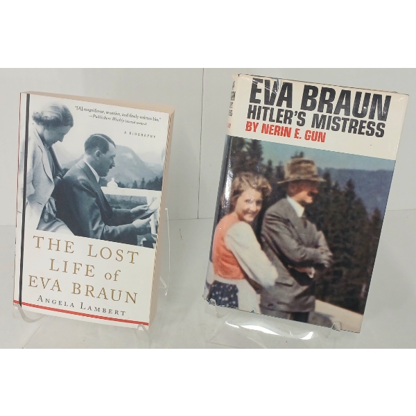 LOT OF 2 - "THE LOST LIFE OF EVA BRAUN" & "EVA BRAUN: HITLER'S MISTRESS" - BOOKS