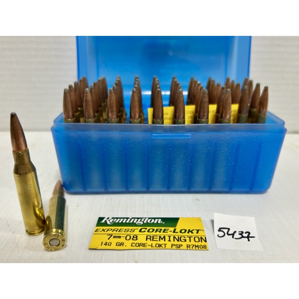 AMMO: 50X REMINGTON 7 MM-08 REM 140GR. SP
