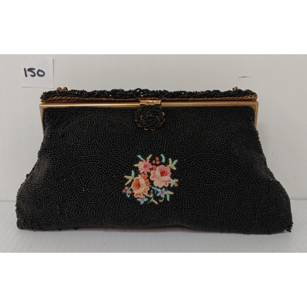 CAPRICE OPERA (FRANCE) BEADED CLUTCH PURSE