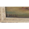 Image 3 : AUTUMN CREEK BY E. MYLE - FRAMED OIL ON CANVAS BOARD