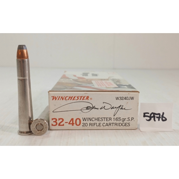 AMMO: 20X WINCHESTER JOHN WAYNE .32-40 WIN - 165GR - SP