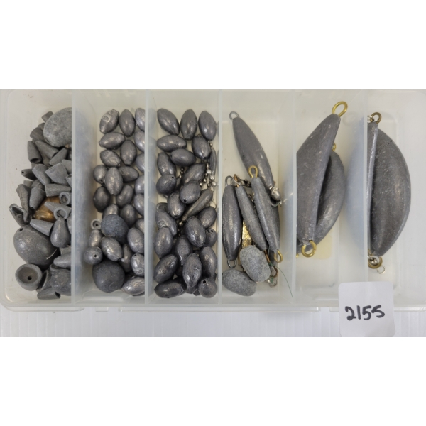 QTY OF FISHING LEAD WEIGHTS 