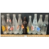 Image 2 : LOT OF 9 - POP BOTTLES - CRUSH, HIRE'S ROOT BEER, DR. PEPPER, VERNOR'S, PENETANG, STUBBY, ETC