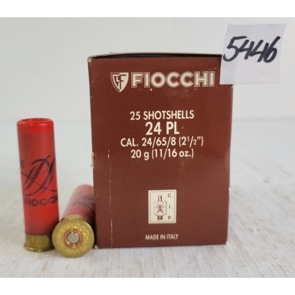 AMMO: 25X FIOCCHI 24GA - 2-1/2IN - #5 SHOT