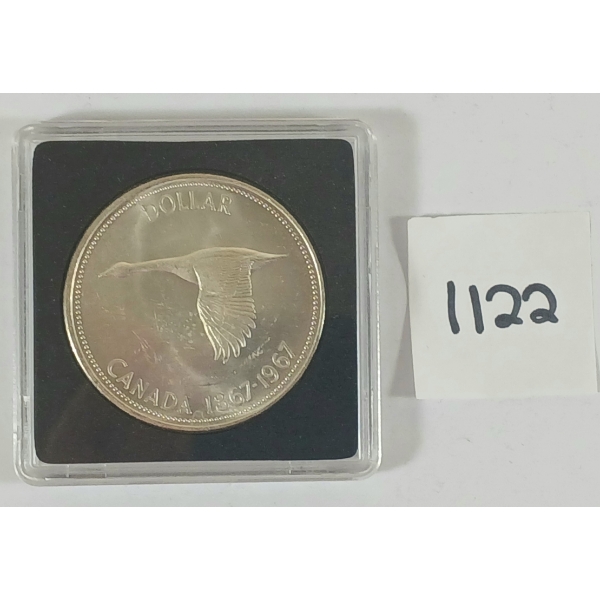 1967 CDN SILVER $1 COIN