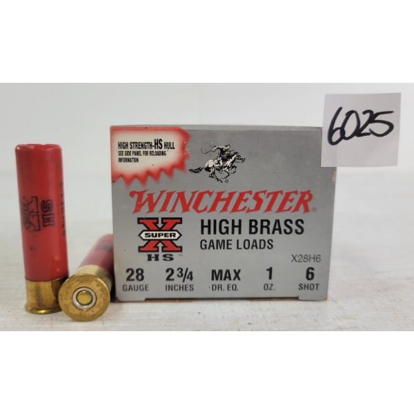 AMMO: 25X WINCHESTER 28GA - 2-3/4IN - #6 SHOT