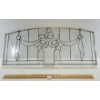 386  FLOWER VASE STAINED GLASS WINDOW HANGING