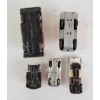 Image 7 : LOT OF 5 - TIN FRICTION CARS - INCL FIRE CHIEF, DELIVERY TRUCK, TOW TRUCK, ETC