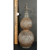 Image 3 : D. FEVRE PATENT PARIS & LONDON - SELTZAGEN BLOWN GLASS DOUBLE GOURD - SELTZER BOTTLE
