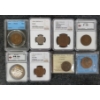Image 6 : LOT OF 30 - ANCIENT / WORLD BANKNOTES & COINS - INCL GALLIENUS ROMAN, CHINESE, ETC - INCL GRADED