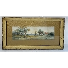 Image 1 : LANDSCAPE W/ SEA VIEW BY TRYSCOT - FRAMED WATERCOLOUR