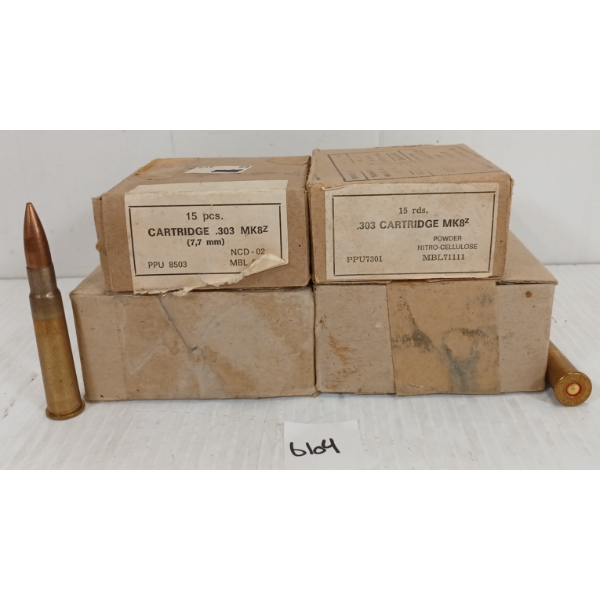 AMMO: APPROX 126X MILITARY RNDS .303