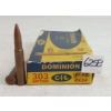 Image 1 : AMMO / BRASS: 14X DOMINION .303BRIT - 180GR - KKSP - 1X BRASS ONCE FIRED