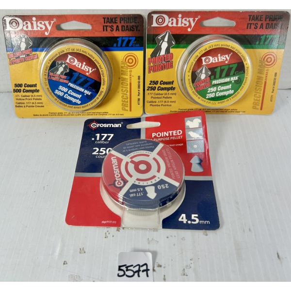 PELLETS: 1000X DAISY & CROSMAN .177 CAL - MIXED