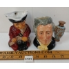 Image 1 : LOT OF 2 - SOLDIER & SIR HENRY DOULTON TOBY MUGS