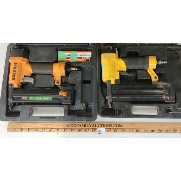LOT OF 2 - BOSTITCH & TRH 18GA BRAD NAILERS