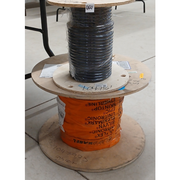 LOT OF 2 - PVC CABLE SPOOLS
