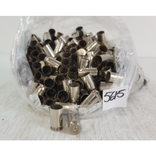 BRASS: APPROX 5.5LBS WINCHESTER .45ACP - NICKEL BRASS - ONCE FIRED