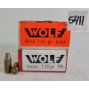 Image 1 : AMMO: 100X WOLF 9MM - 135GR - RN
