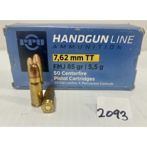 AMMO: 44X PPU 7.62X25 MM TOKAREV - 85 GR FMJ
