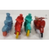 Image 3 : LOT OF 4 - MOTORCYCLISTS & MOPED - INCL REALISTIC, AUBURN & MAISTO